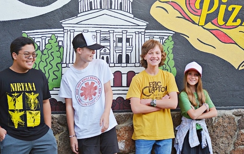 From left to right, Miguel, Jack, Brooks and Harper